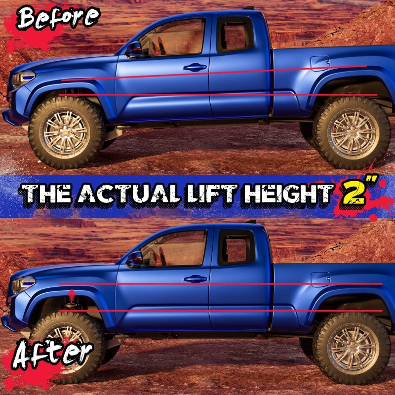 KSP PERFORMANCE KSP 2in Level Kits for F150 2004-2026,2" Front Leveling Lift Kits Compatible with Expedition 03-18,Mark LT 2005-2008, Aluminum Forged Strut Spacers Raise the Truck 2inchï¼ˆPackage of 2pcsï¼‰ - Image 5
